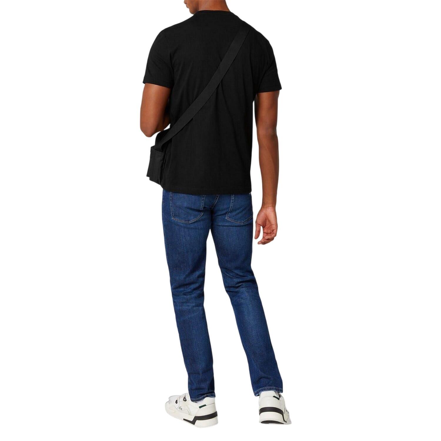 Maglietta Logo Cotone Premium Uomo Lacoste Nero 3/3