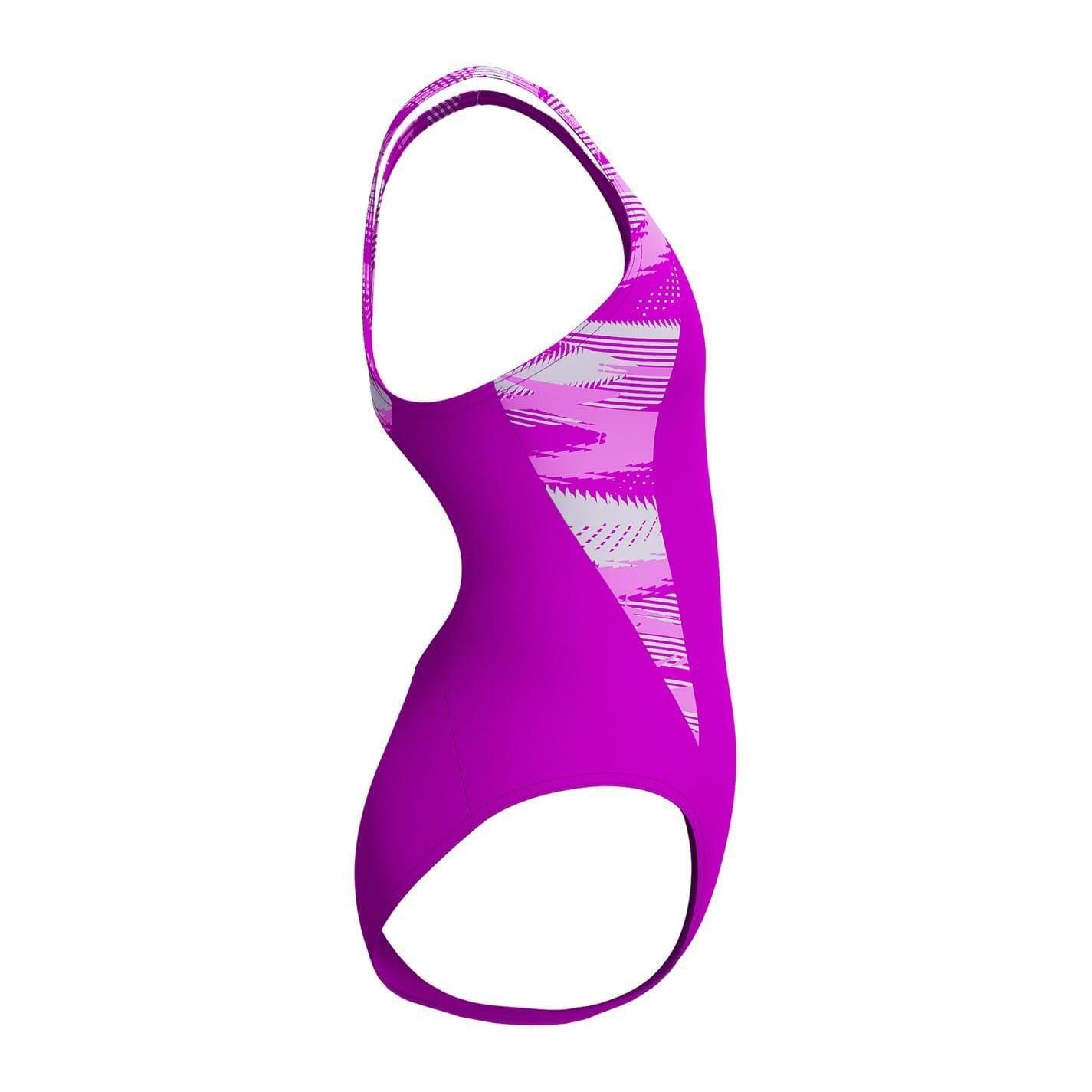 Maillot De Bain 1 Pièce Motif/style Brisé HYPERBOOM SPLICE Fille (Rouge Rose 3/4