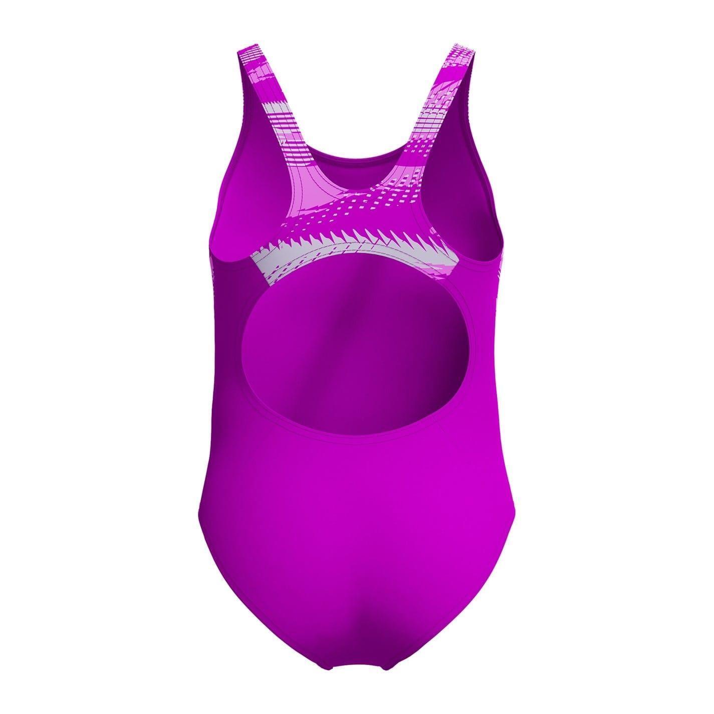Maillot De Bain 1 Pièce Motif/style Brisé HYPERBOOM SPLICE Fille (Rouge Rose 2/4