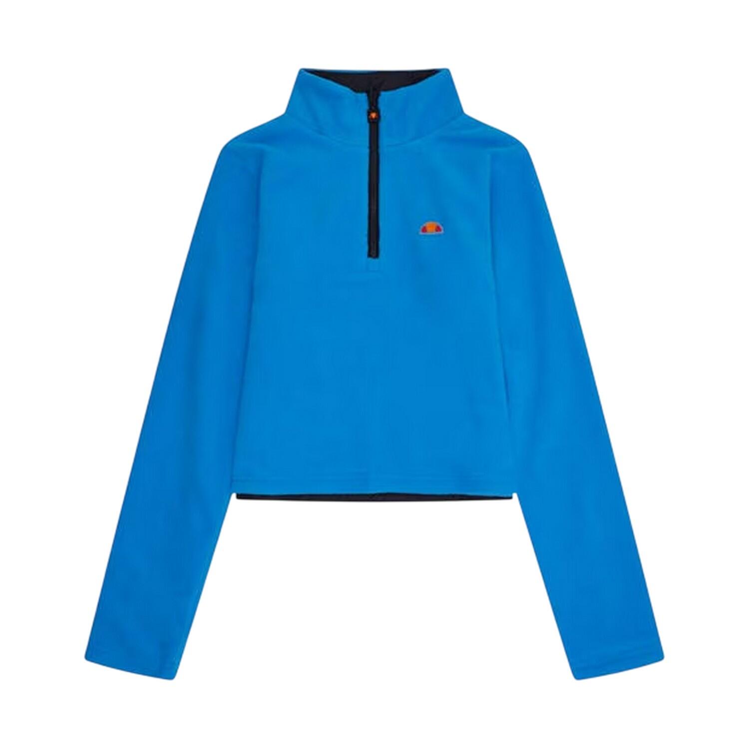 "Natrlich" Fleecejacke für , mit kurzem Reißverschluss Damen Blau/Schwarz 3/4