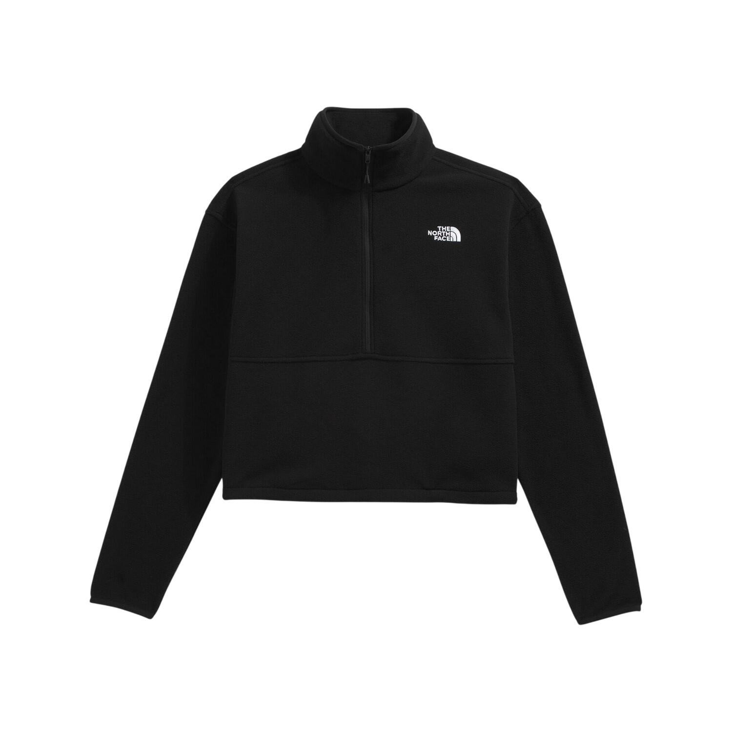 Felpa Cerniera Ad Un Quarto Manica Lunga Donna The North Face Glacier Nero 2/4