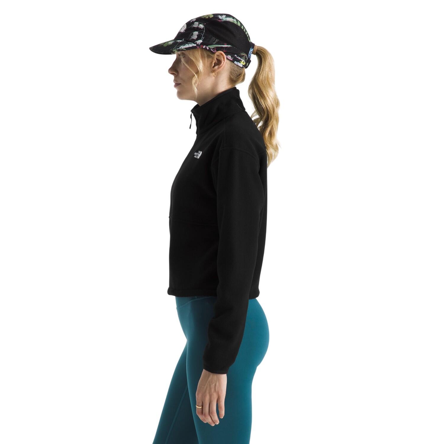 Felpa Cerniera Ad Un Quarto Manica Lunga Donna The North Face Glacier Nero 4/4