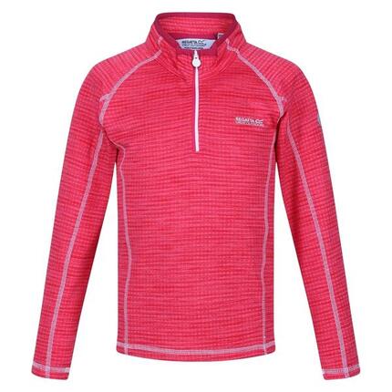 Sweat À Col Montant Zippé Motif/style Rayures Horizontales BERLEY Enfant (Rose)