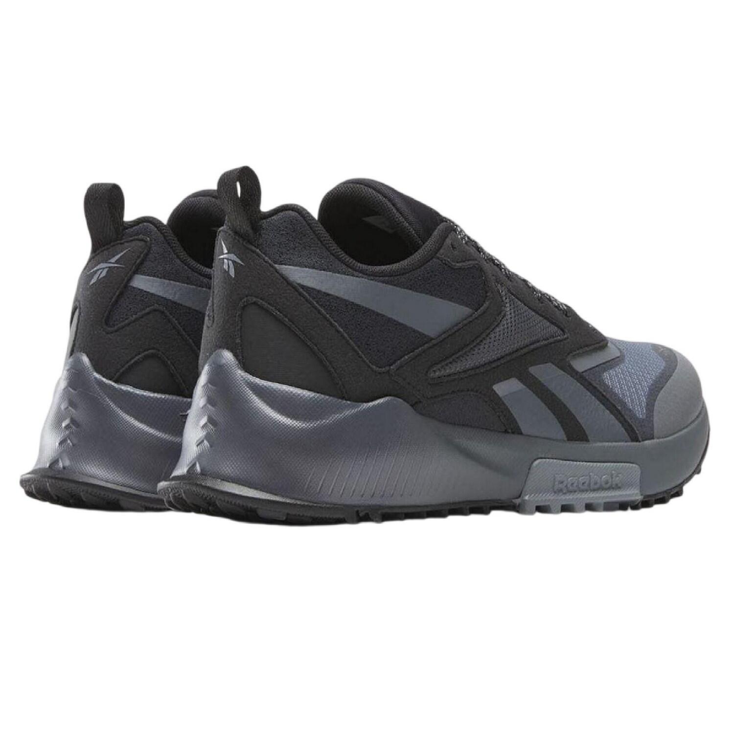 Baskets Motif/style Logo TRAIL Homme (Noir / Gris) 2/4