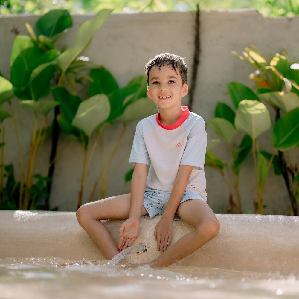 T-shirt de bain à manches courtes - Multicolore - Seas The Day - 86/92 2/7