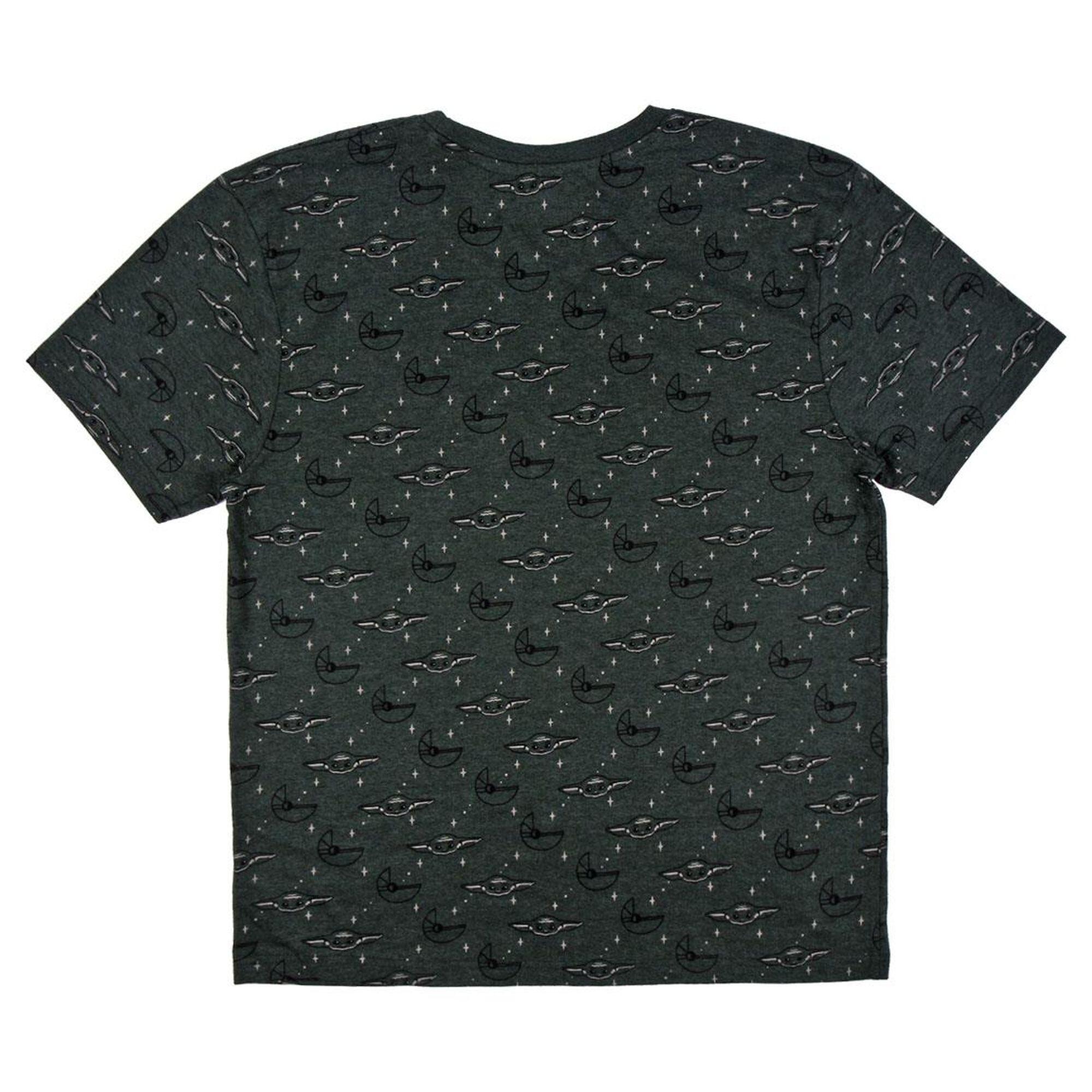 Camiseta manga corta Adultos The Mandalorian The Child Verde 2/2