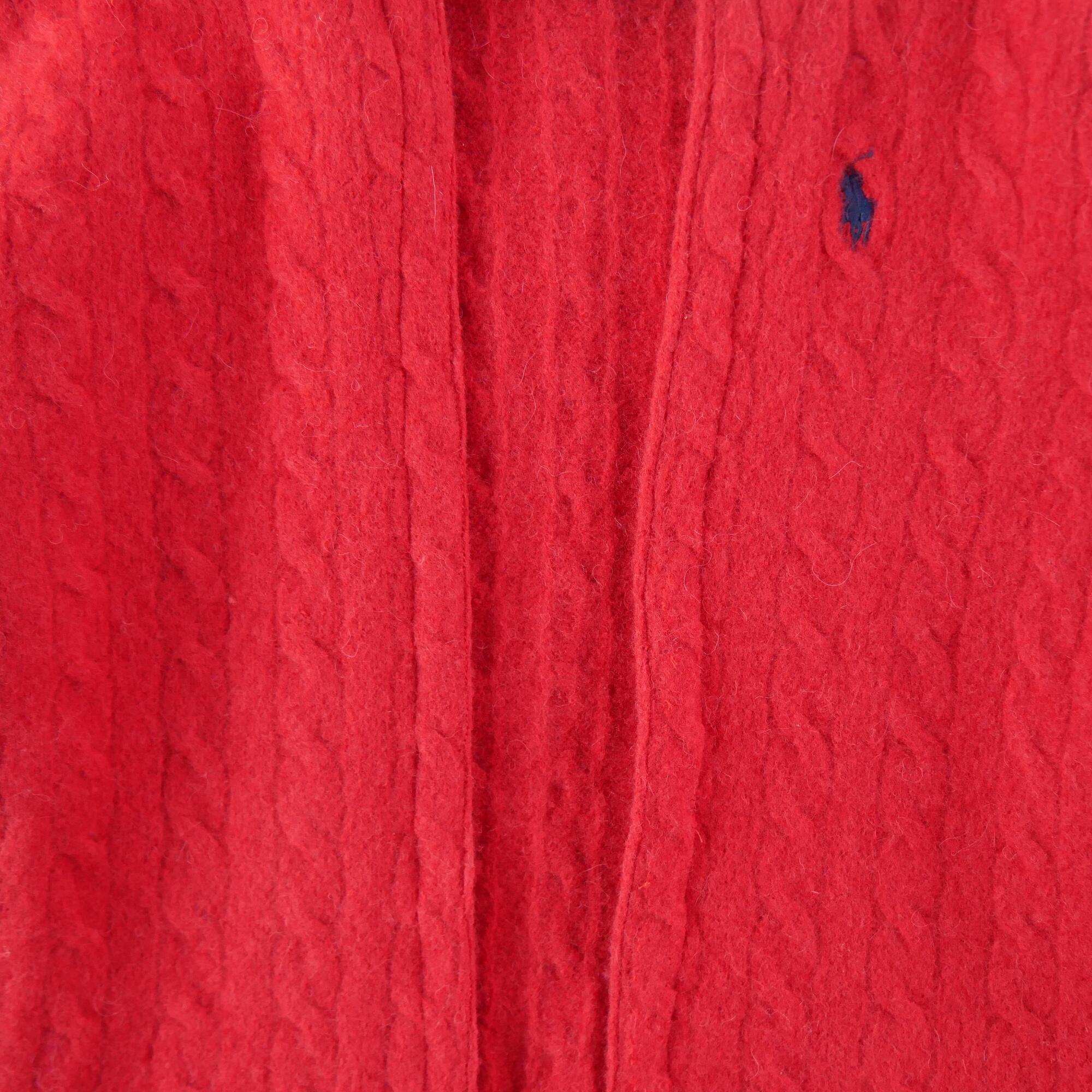 Seconde vie - Gilets Femme  en laine Rouge - Très bon état 3/5