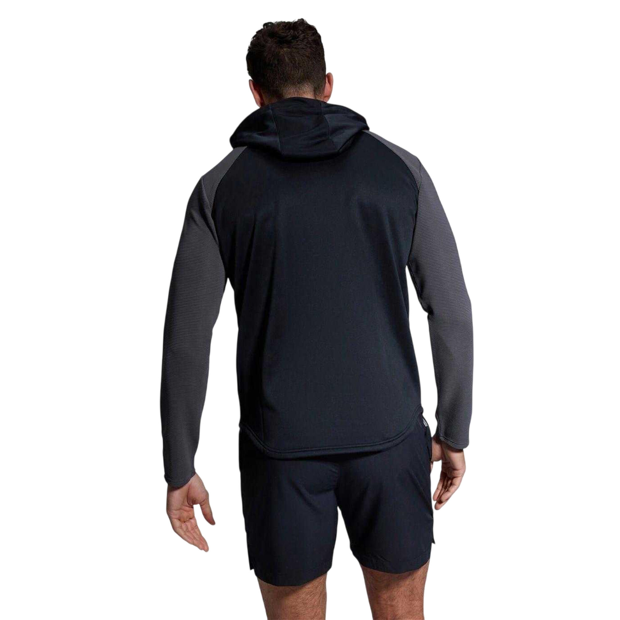 "Elite" Kapuzenpullover für , Hochleistungsmaterial Herren Schwarz meliert 3/3