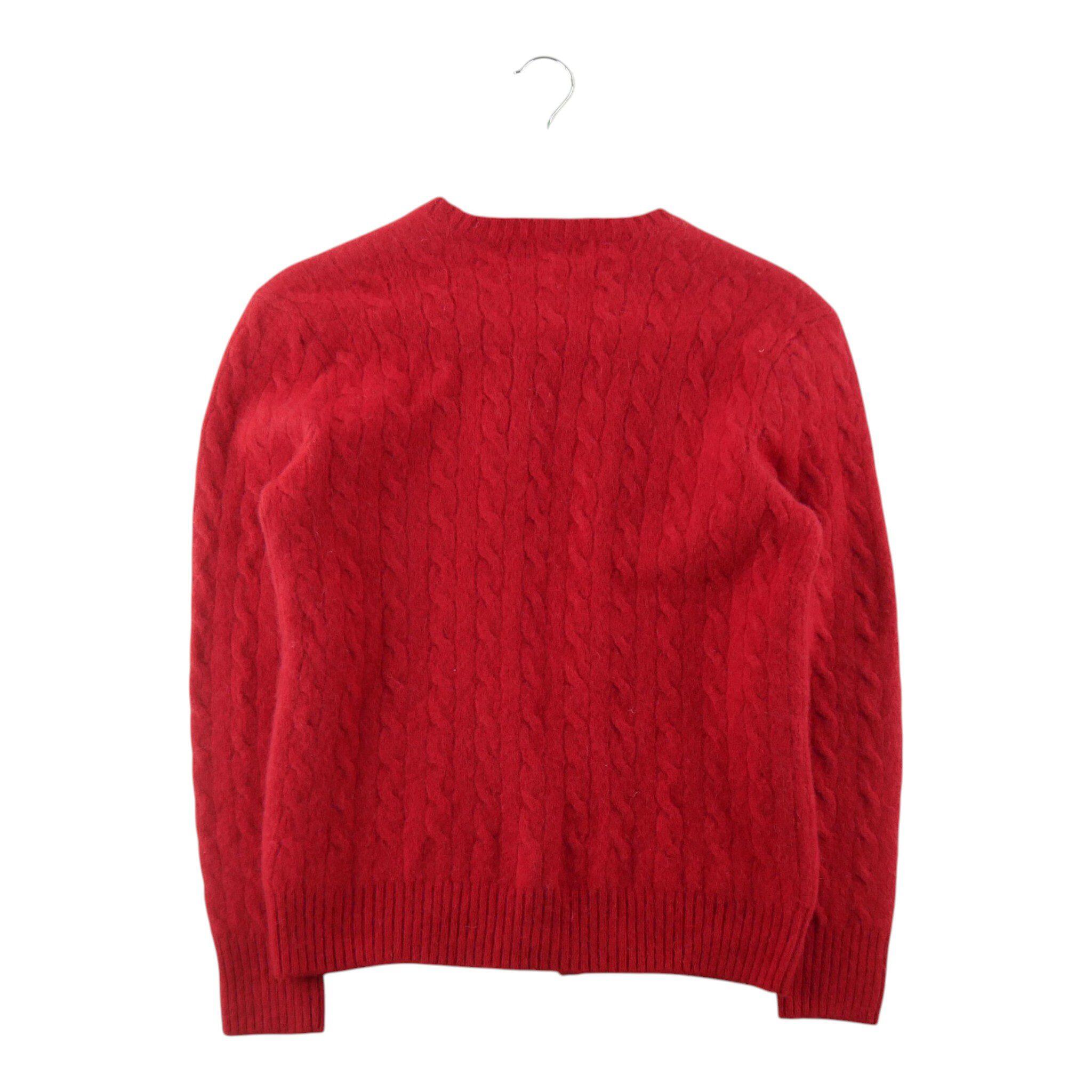 Seconde vie - Gilets Femme  en laine Rouge - Très bon état 2/5