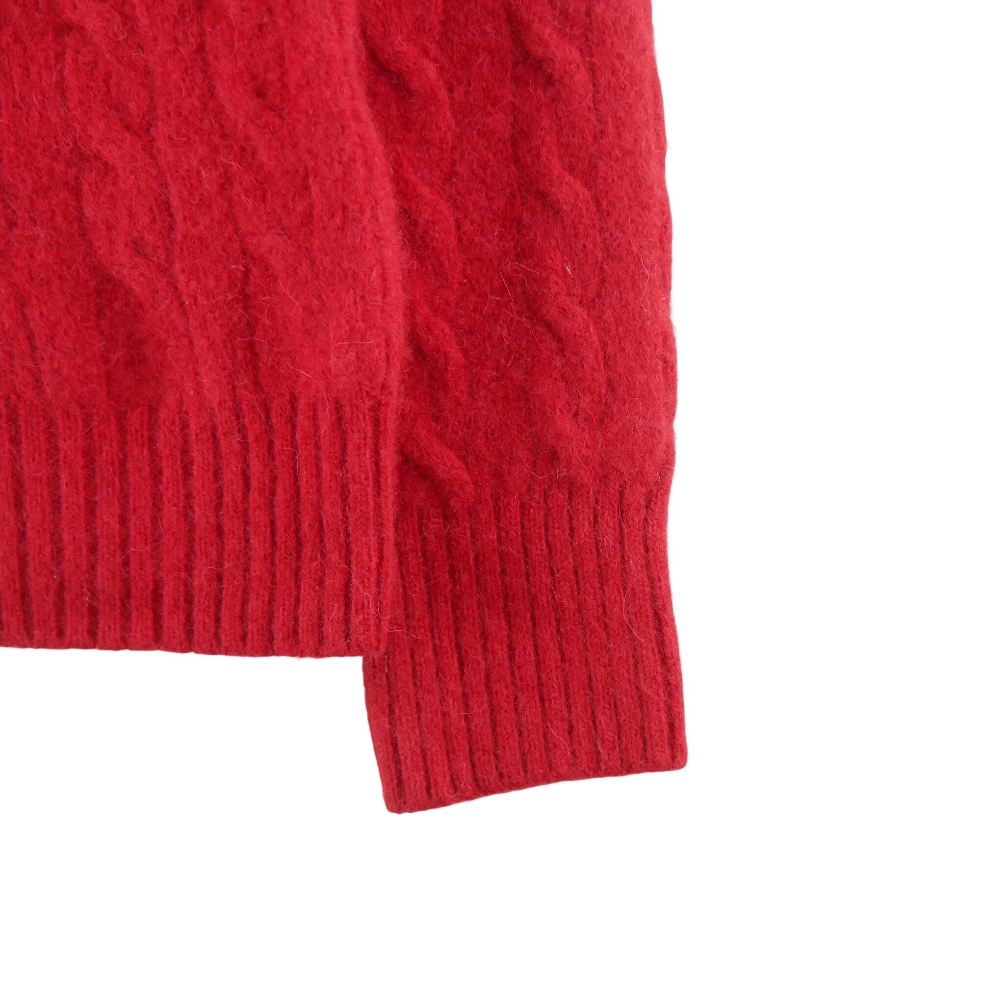 Seconde vie - Gilets Femme  en laine Rouge - Très bon état 4/5