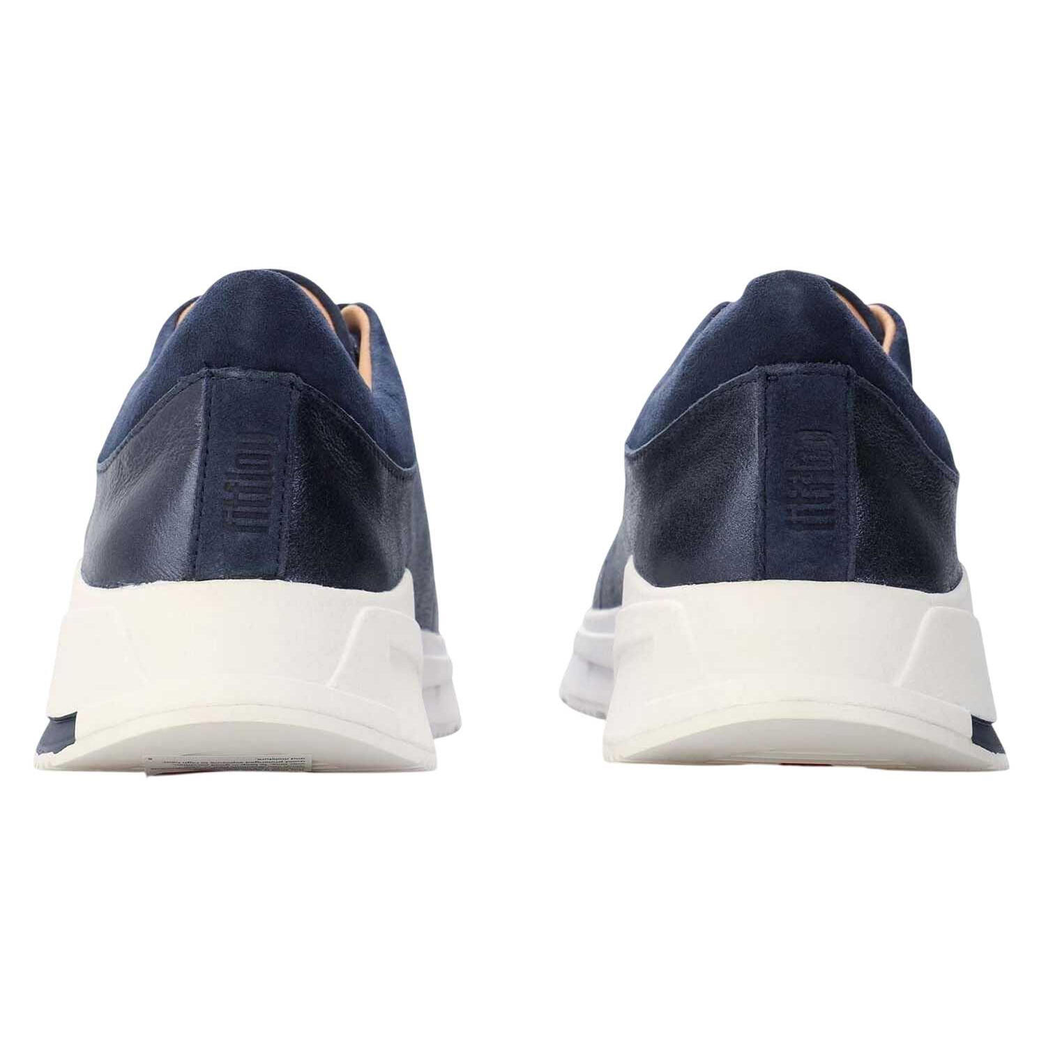 Womens/Ladies Freya Suede Trainers (Navy) 2/4