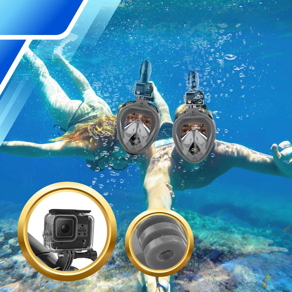 Maska do Nurkowania Pełnotwarzowa S/M Składana do Pływania Snorkelingu 6/7