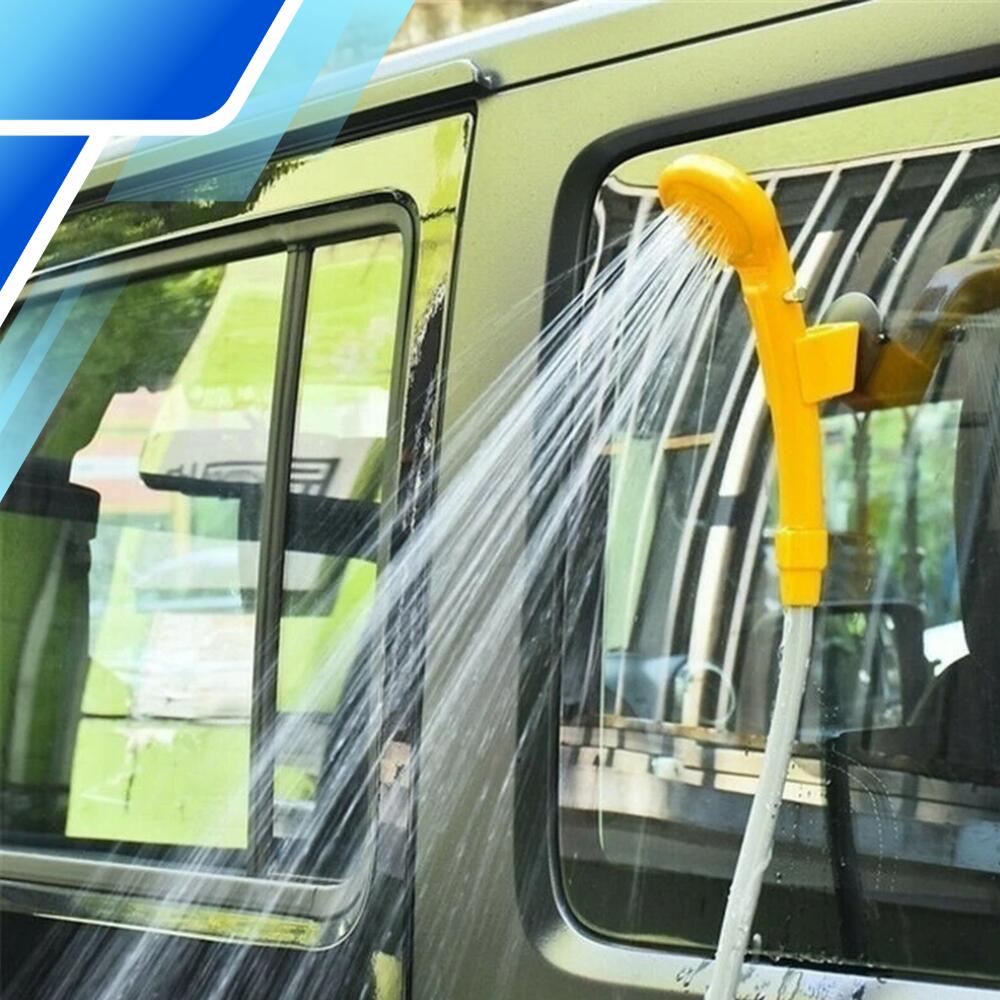 Prysznic turystyczny kempingowy przenośny biwakowy zasilany 12V samochodowy 7/7