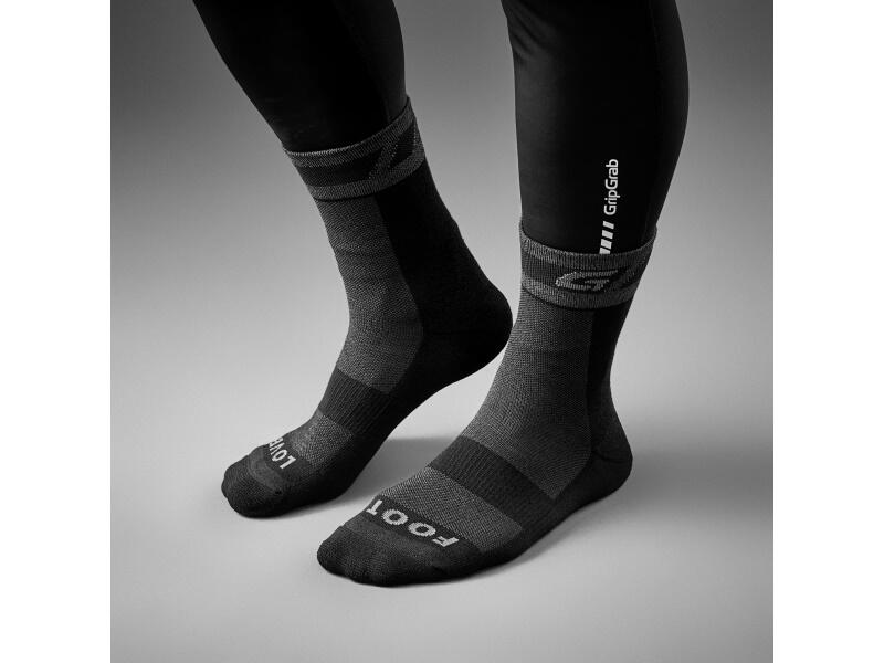 GripGrab Sokken Winter Merinos Fietssokken Gris Noir 2/3