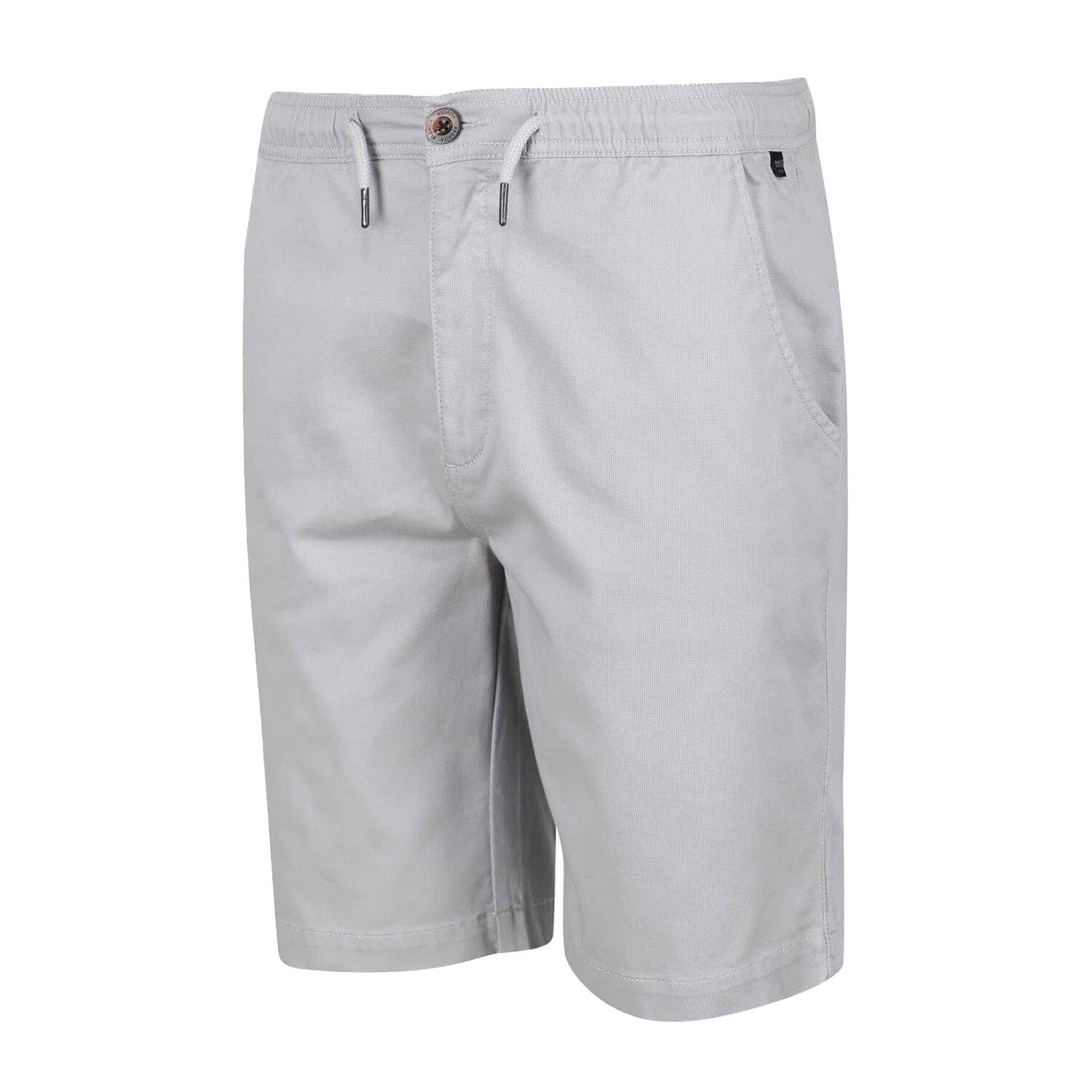 "Albie" Chino Kurze Hose für Herren Silbergrau 3/4