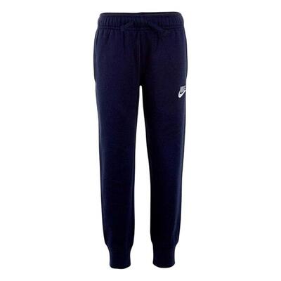 Kinder/joggingbroek met fleece logo (middernacht marine)