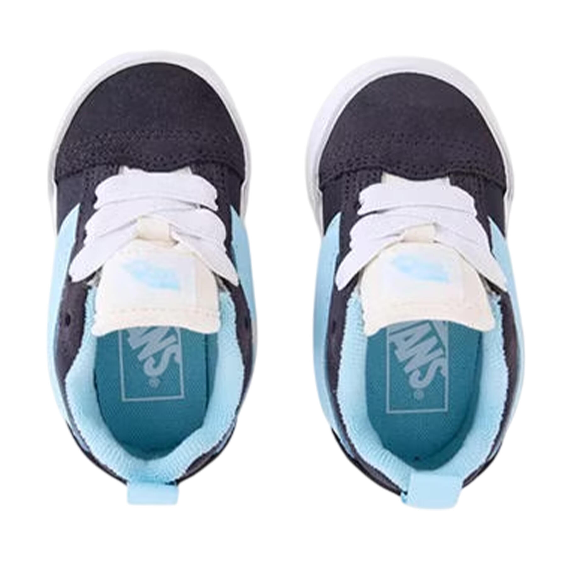 "Knu Skool" Retro Sneaker für Kleinkind, niedrig geschnitten Kinder Grau/Blau 3/3