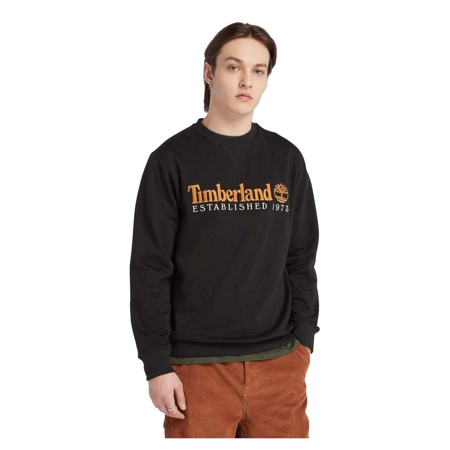 "Established 1973" Sweatshirt für , Baumwollmischung Herren Schwarz 4/4