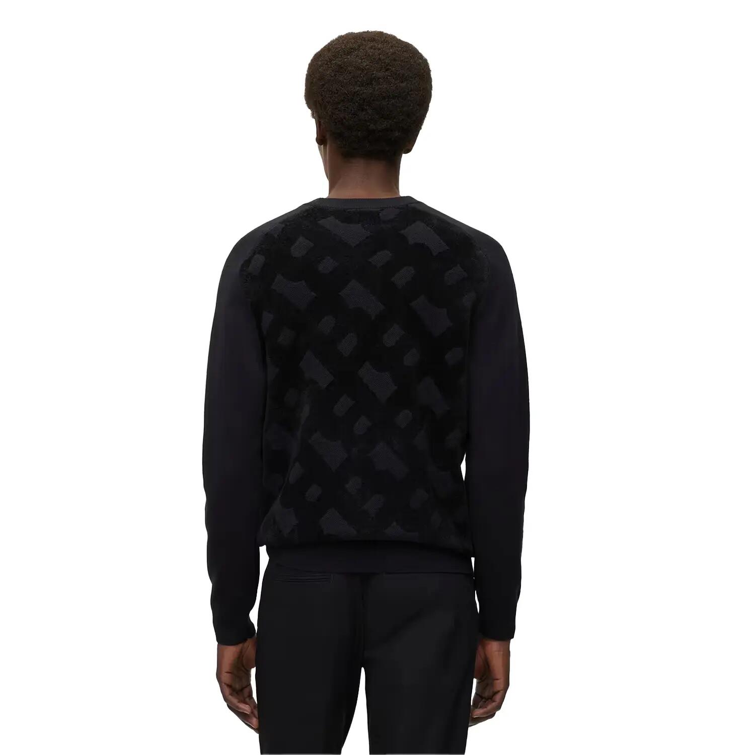 Pullover Top für , Leger, Regulär, Raglan langärmelig Herren Schwarz 3/3