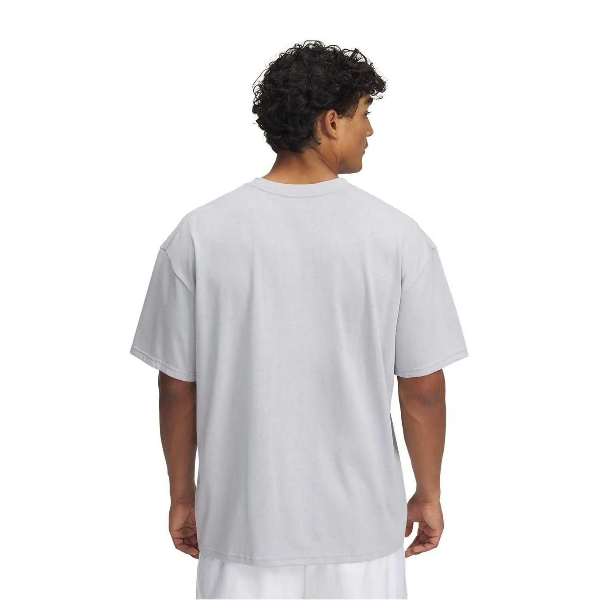 Camiseta Diseño Logotipo de Pesado para Hombre Gris 2/2