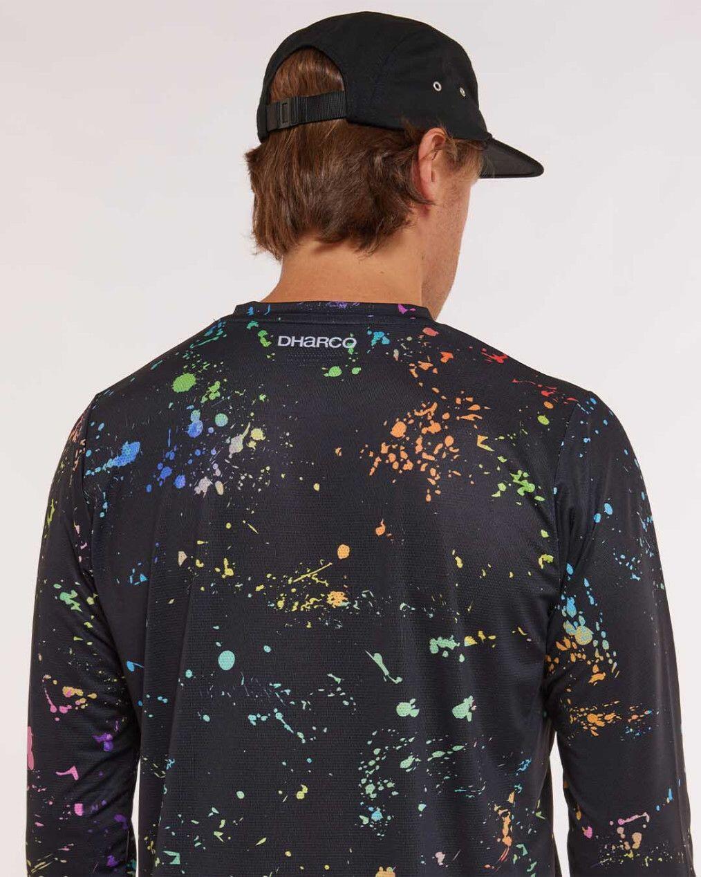 Maillot de manga larga Dharco Race Negro/Multicolor 6/7