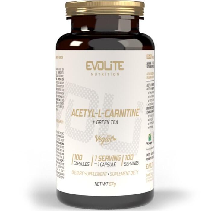 Evolite Acetyl-L-Carnitine + Green Tea 100 Caps