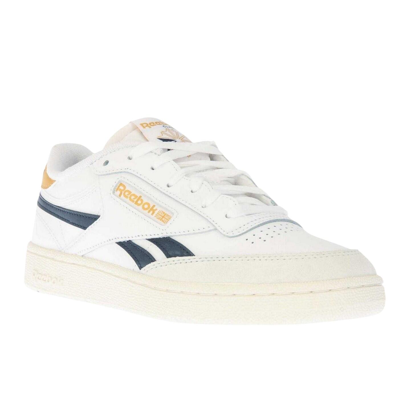 Scarpe Sportive PiattaUomo Reebok Club C Revenge Bianco Blu Navy 4/4