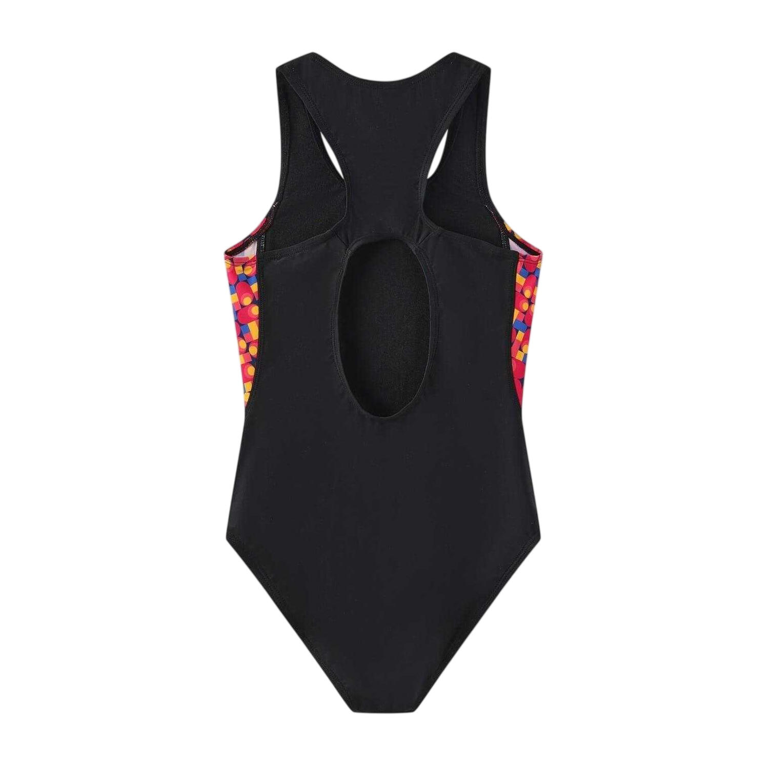 Maillot De Bain 1 Pièce Fille (Noir / Vert) 2/3