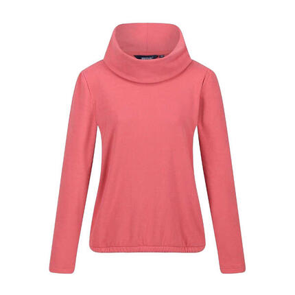 Sweatshirt für , Wasserfallausschnitt Damen Mineral Rot