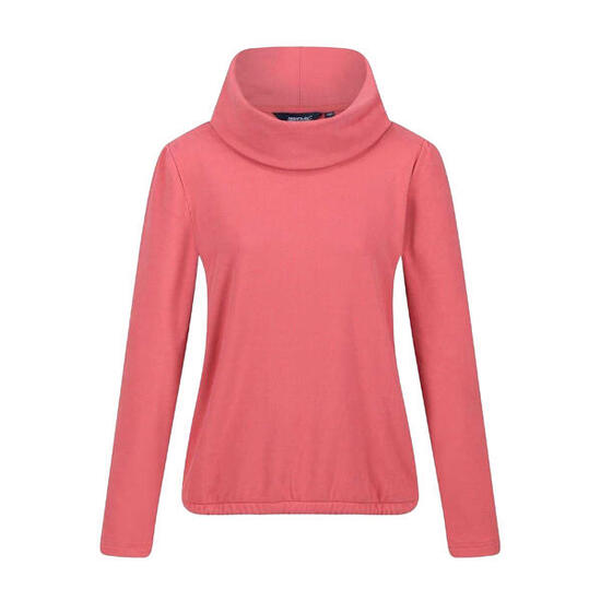 Sweatshirt für , Wasserfallausschnitt Damen Mineral Rot