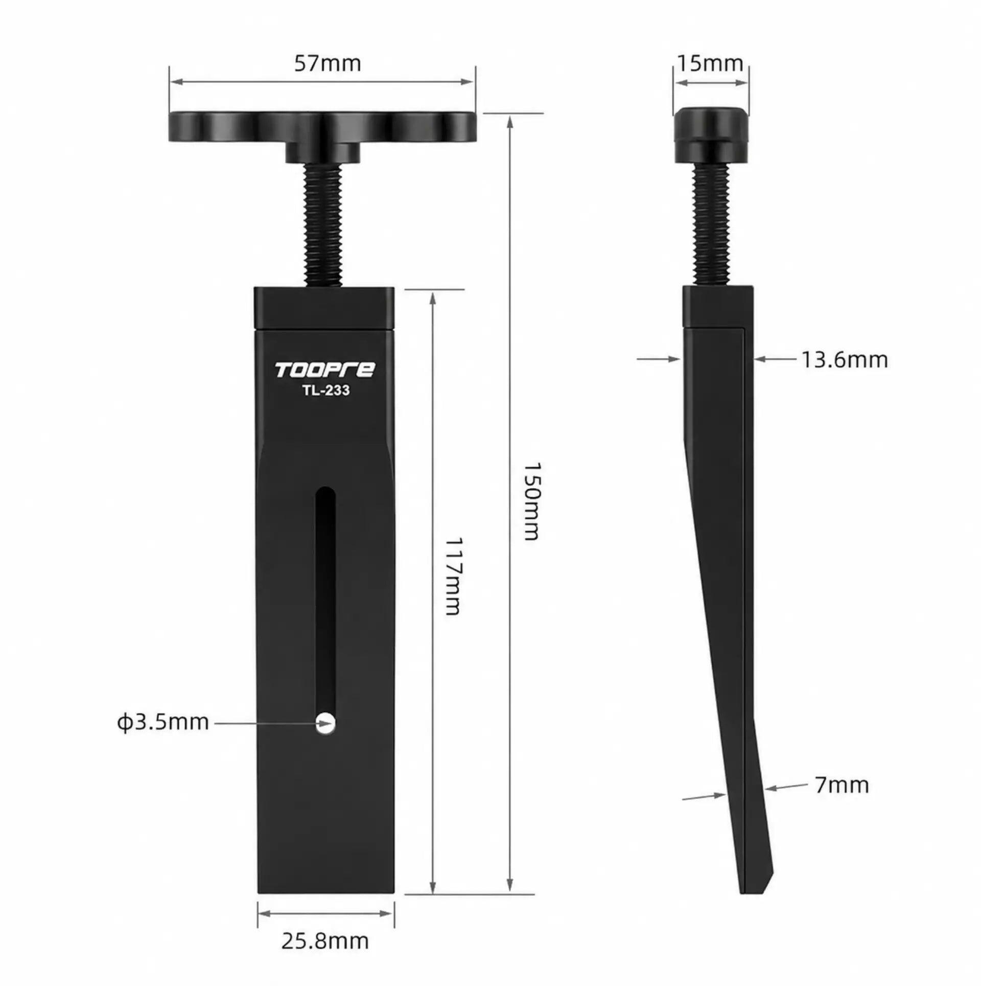 Strumento di reset pistoni freno idraulico bici alluminio 5/5