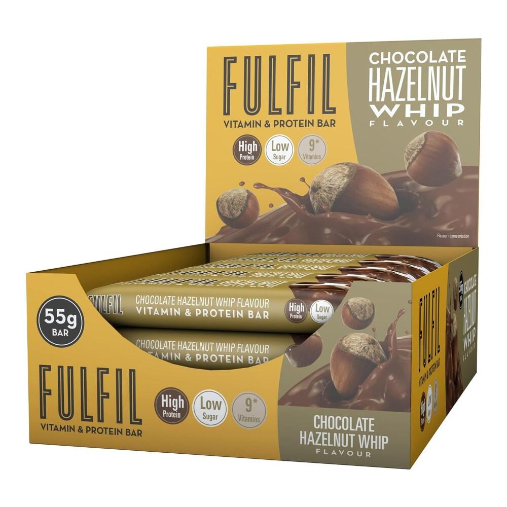 Fulfil Vitamin & Protein Bar 55g x15 Chocolate Hazelnut Whip