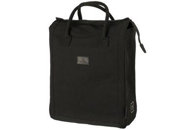 Fietstas classic shopper, click'ngo-systeem, waterafstotend canvas, zwart