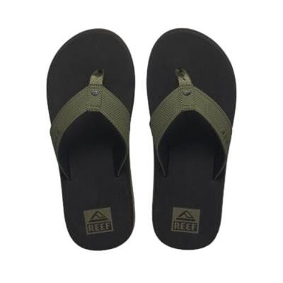 The layback slippers heren synthetische slippers black/olive