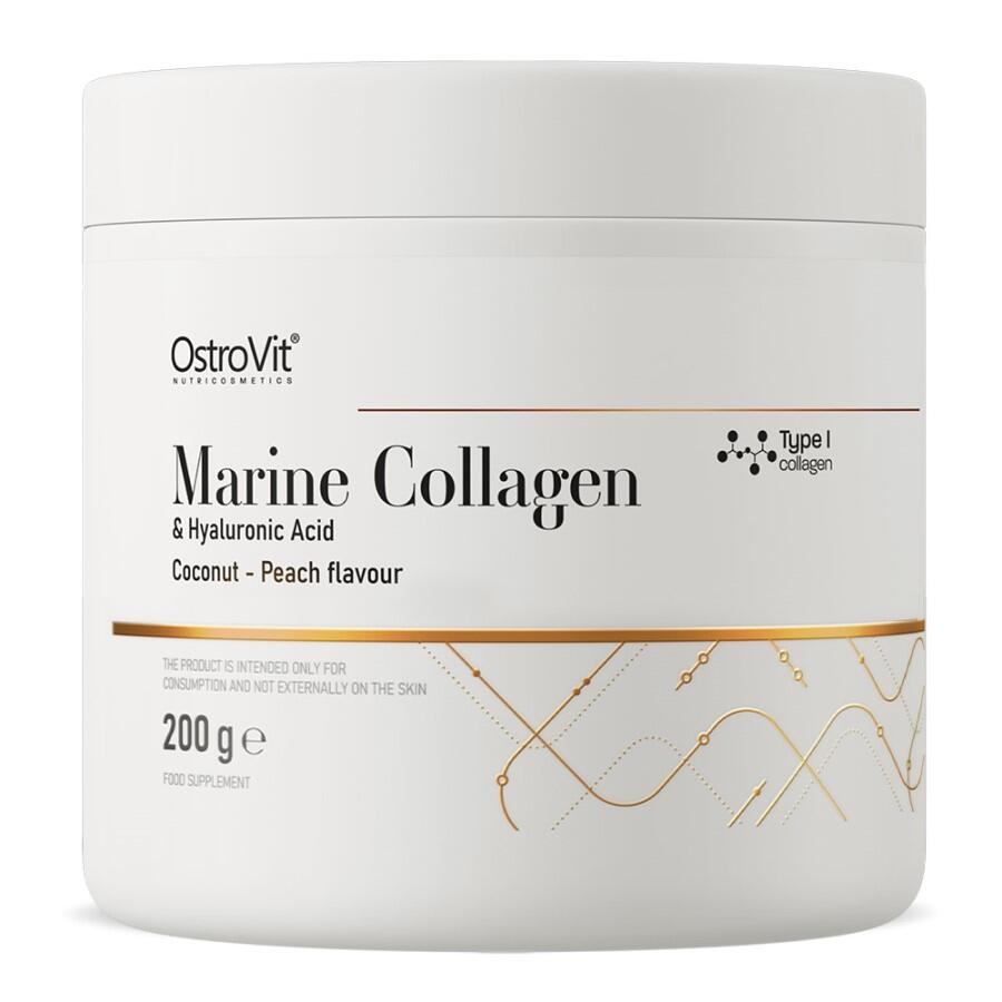 OstroVit Marine Collagen With Hyaluronic Acid And Vitamin C200g Coconut And Peac