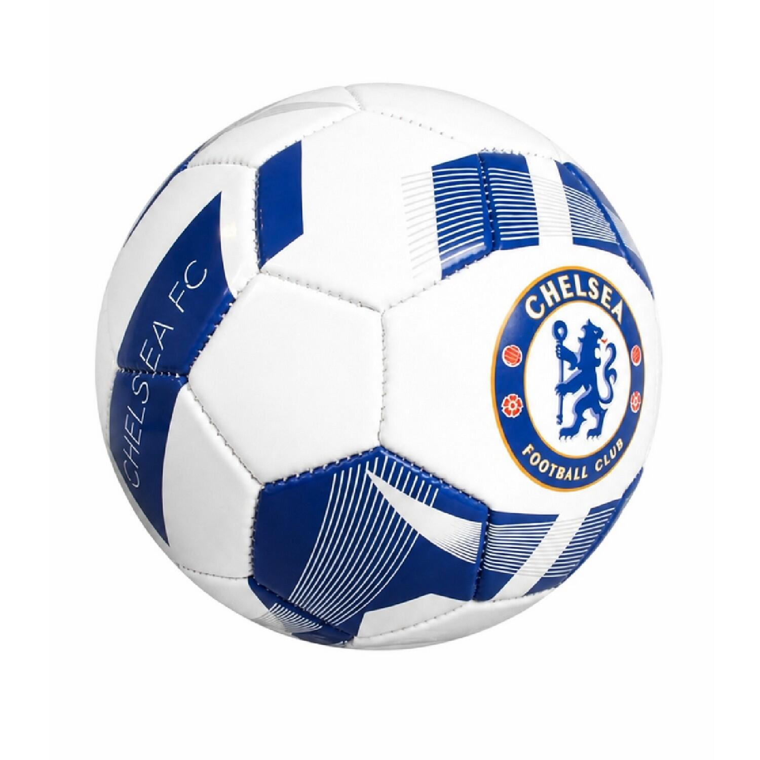 Ballon De Foot Pour Entraînement TEAM BLAST (Blanc / Bleu) Taille 1 3/3