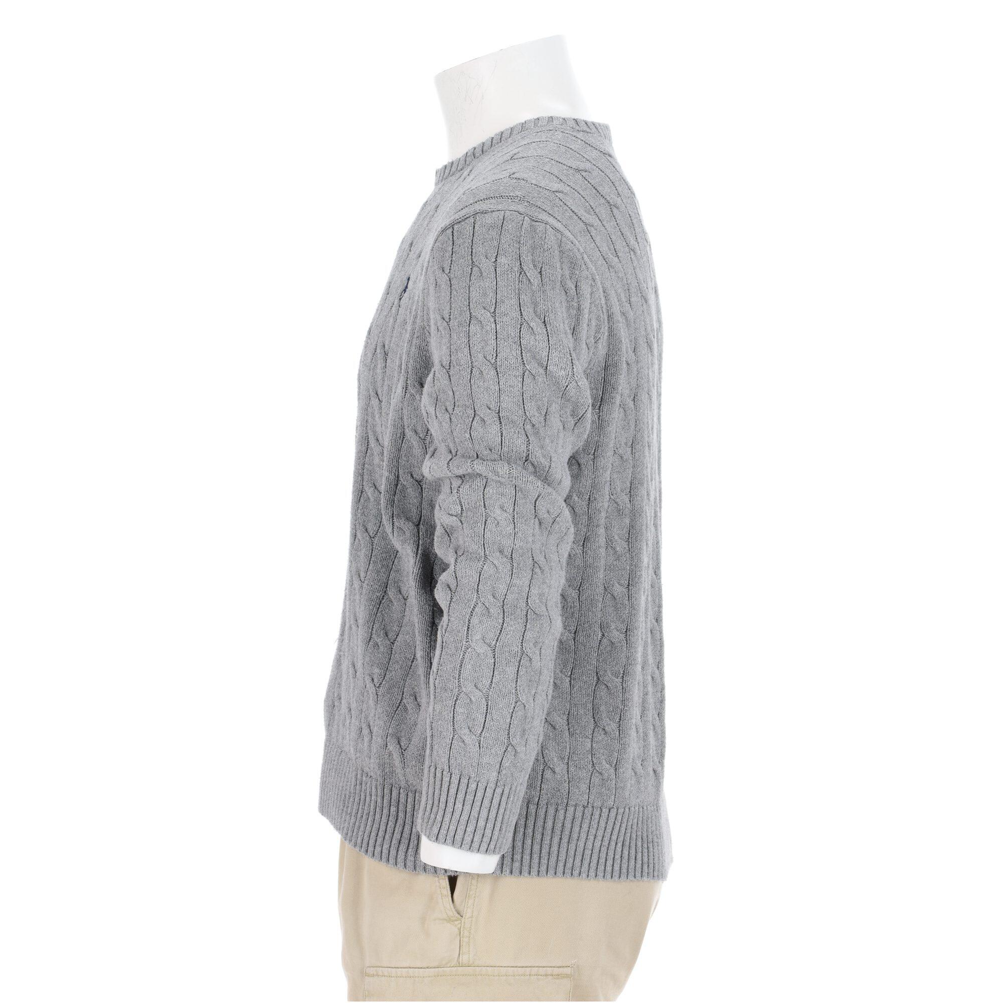 Tweedehands - Polo Ralph Lauren heren kabeltrui grijs - Als nieuw 3/7