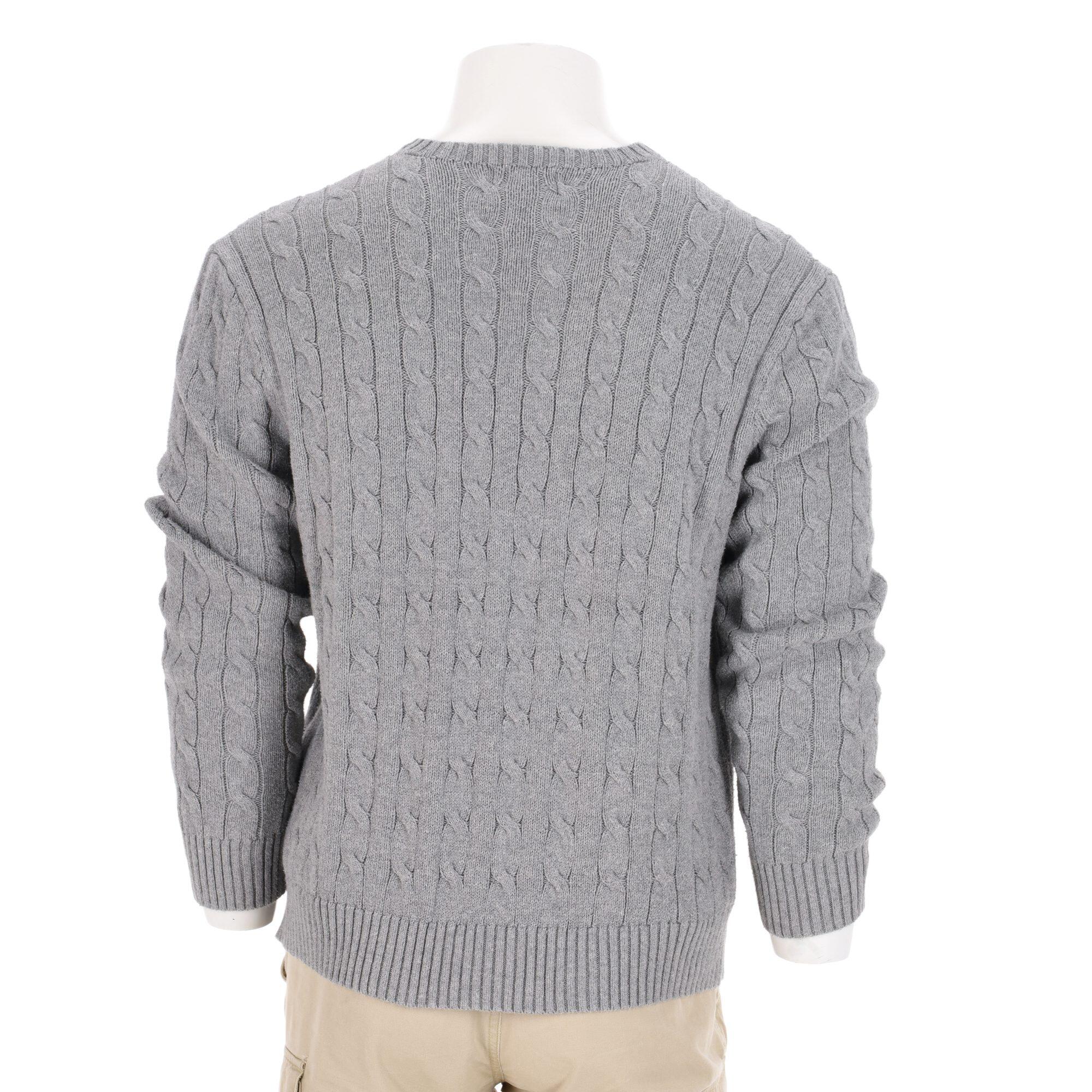 Tweedehands - Polo Ralph Lauren heren kabeltrui grijs - Als nieuw 2/7