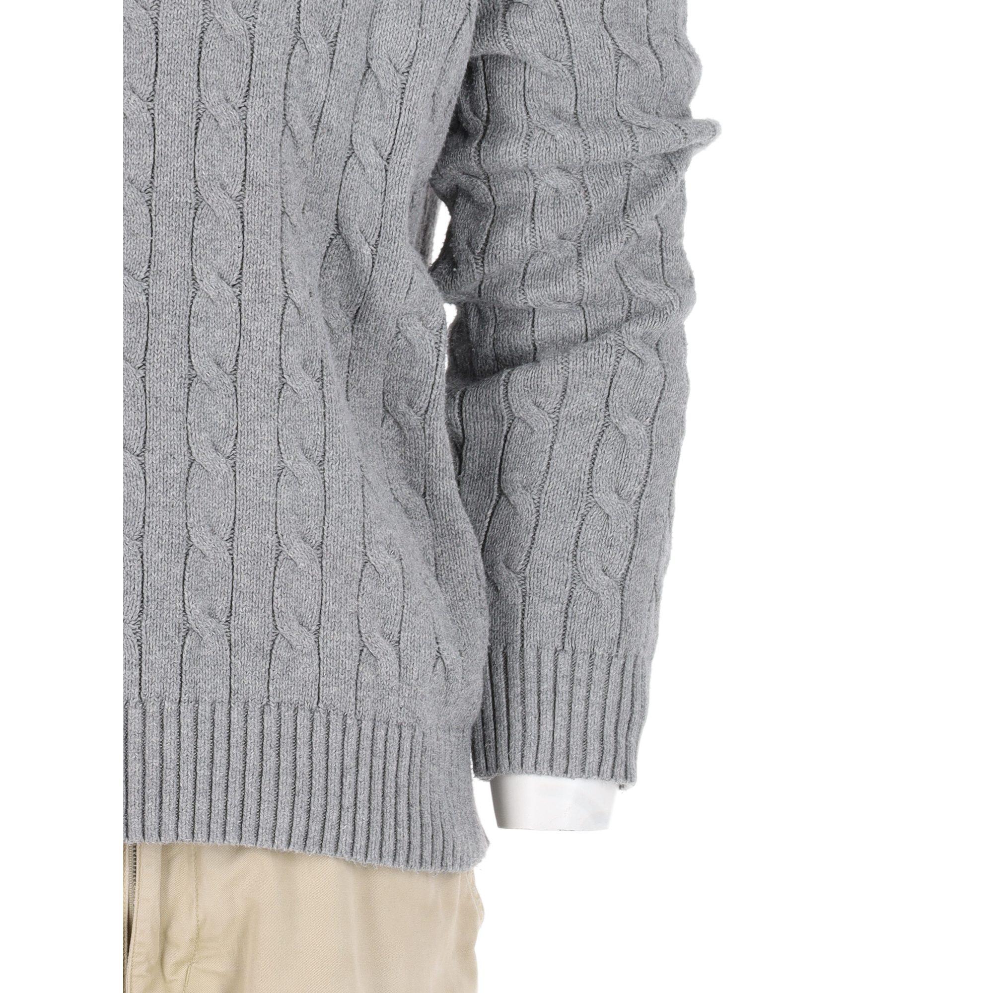 Tweedehands - Polo Ralph Lauren heren kabeltrui grijs - Als nieuw 7/7
