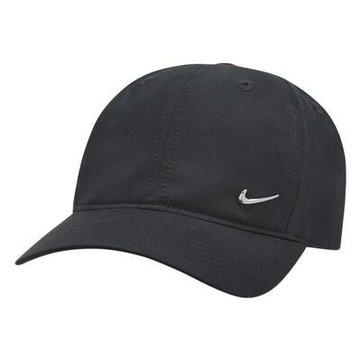 Cappellino Da Baseball Swoosh In Metallo Tessuto Bambini Nike Nero