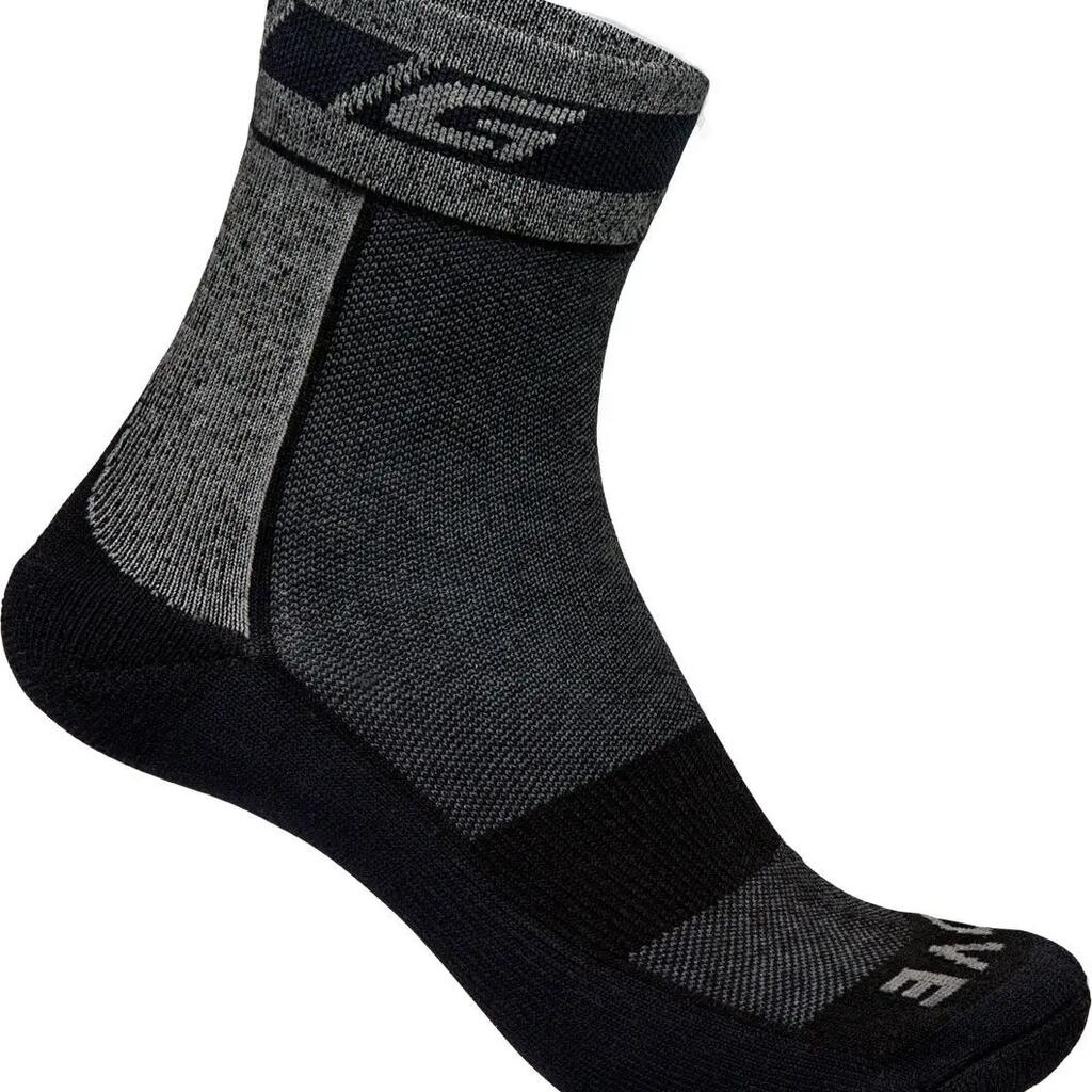 GripGrab Socks Winter Merinos Cycling Socks Gris Noir