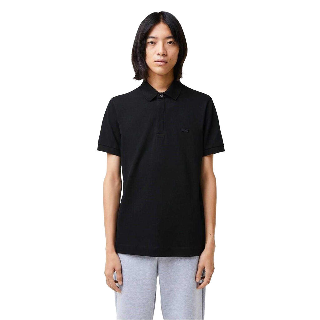 Mens Paris Cotton Polo Shirt (Black)