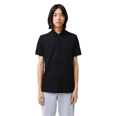 Heren paris edition polo shirt katoenpique zwart