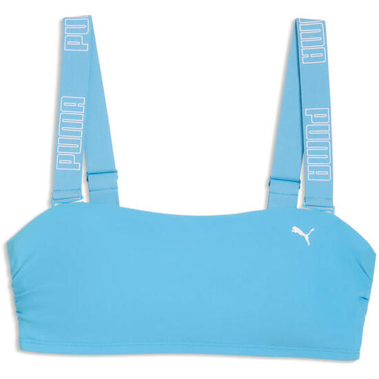 Soutien-gorge de bain Puma Swim Women Bandeau Top 1p, Bleu, Femmes