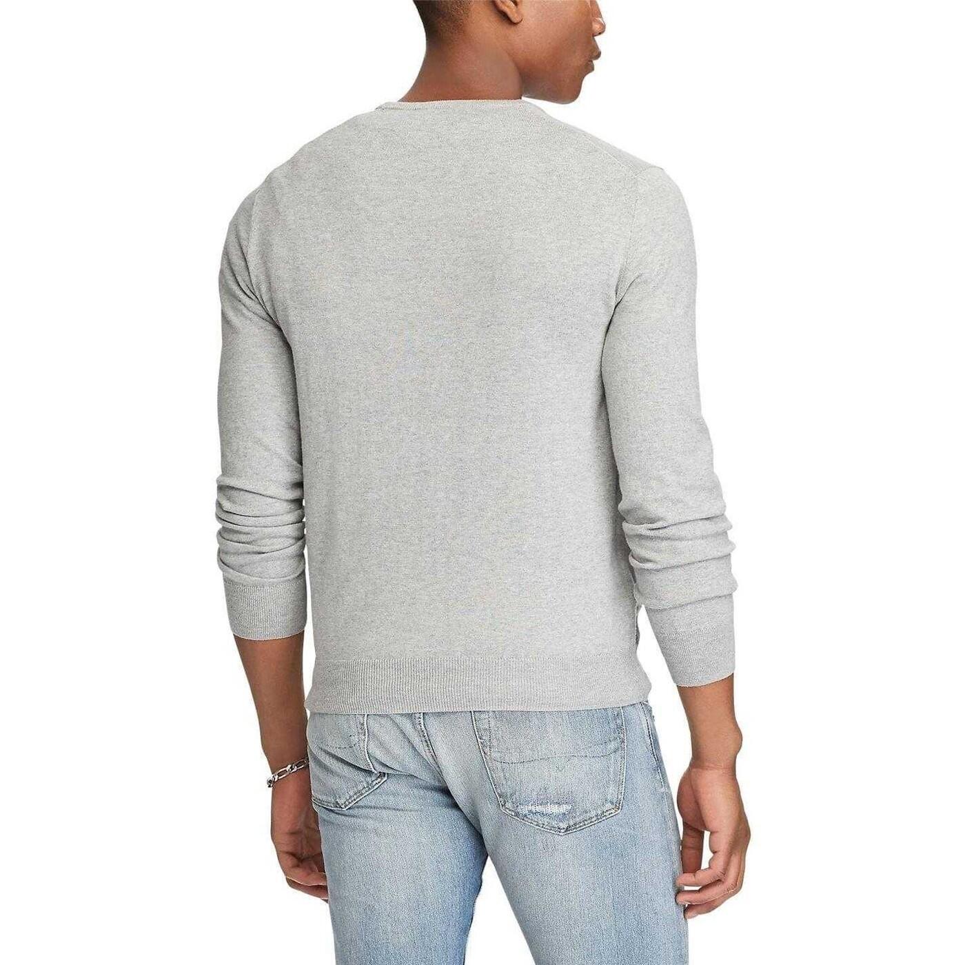 "Pima" Sweatshirt für , Rundhalsausschnitt Herren meliert 3/4