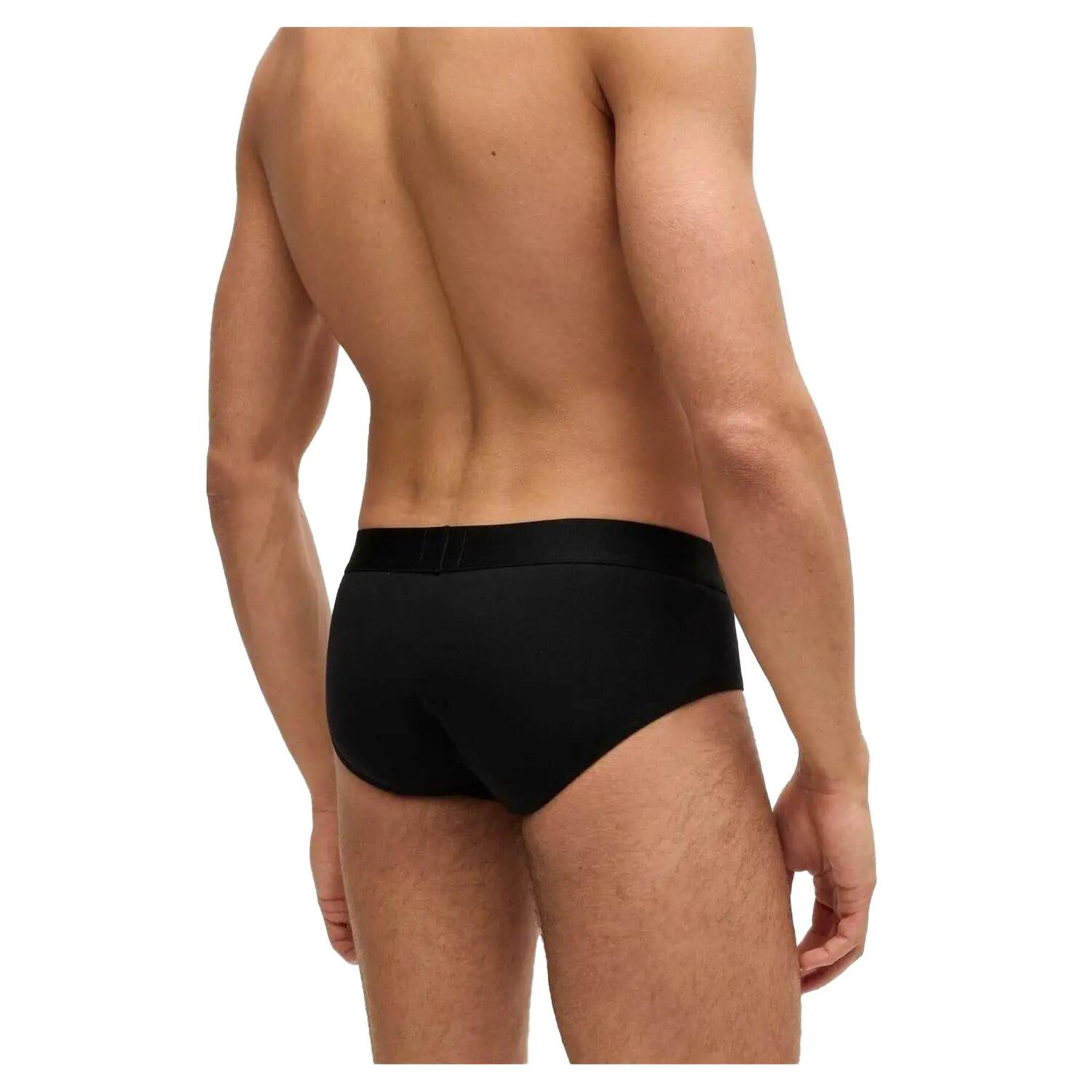 Slips für , Baumwolle (3erPack) Herren Schwarz 4/4