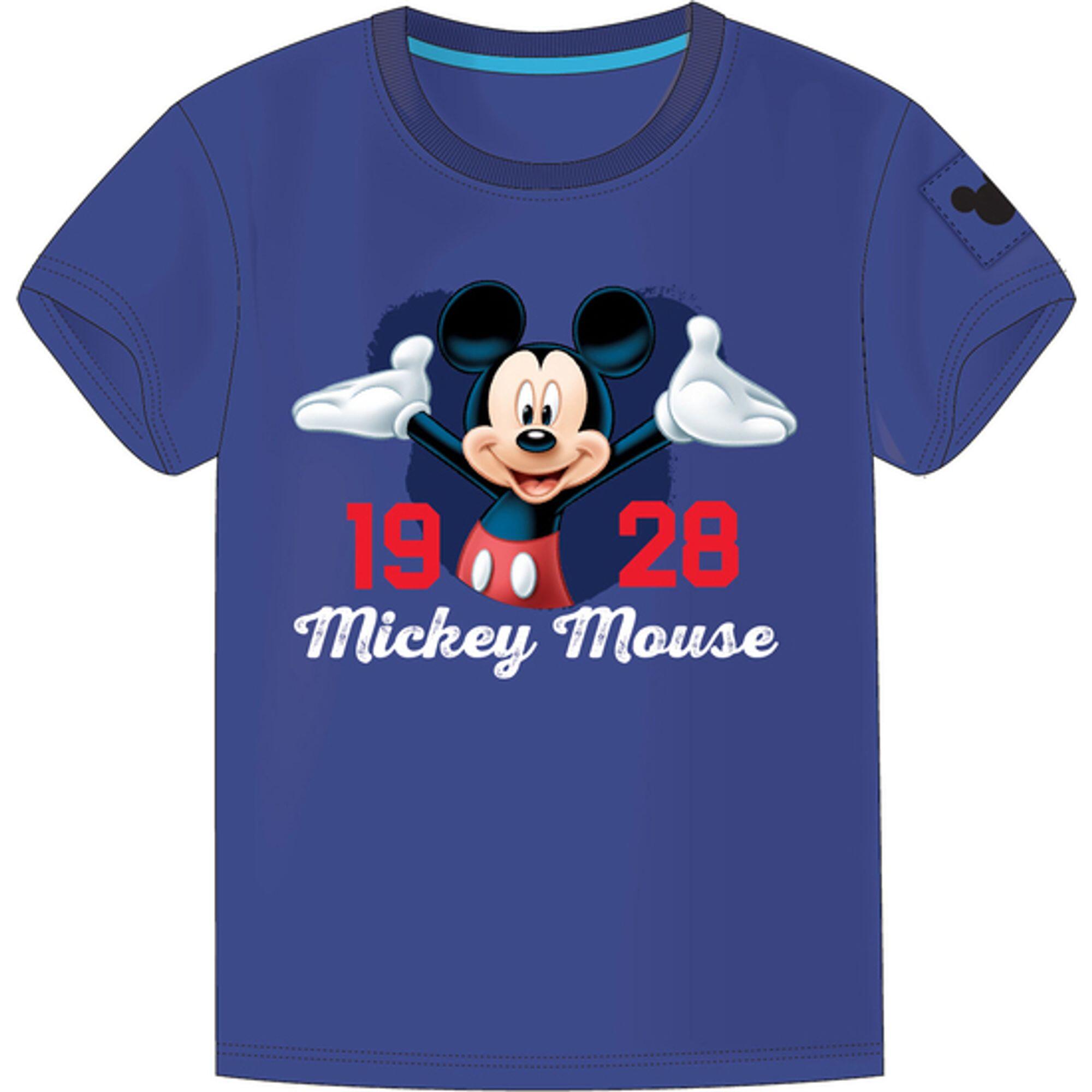 Camiseta Bambini Mickey Mouse Only One Pack 10 Surtidas 2 Diseños Azul/Roja 2/2