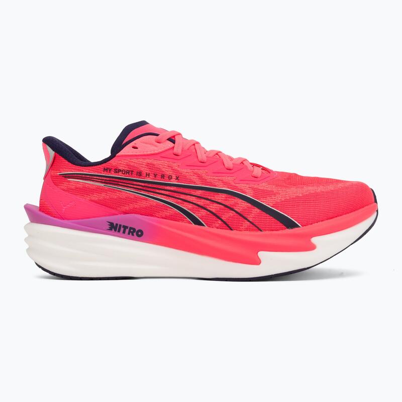 Pantofi de alergare albi PUMA X Hyrox Deviate Nitro 4