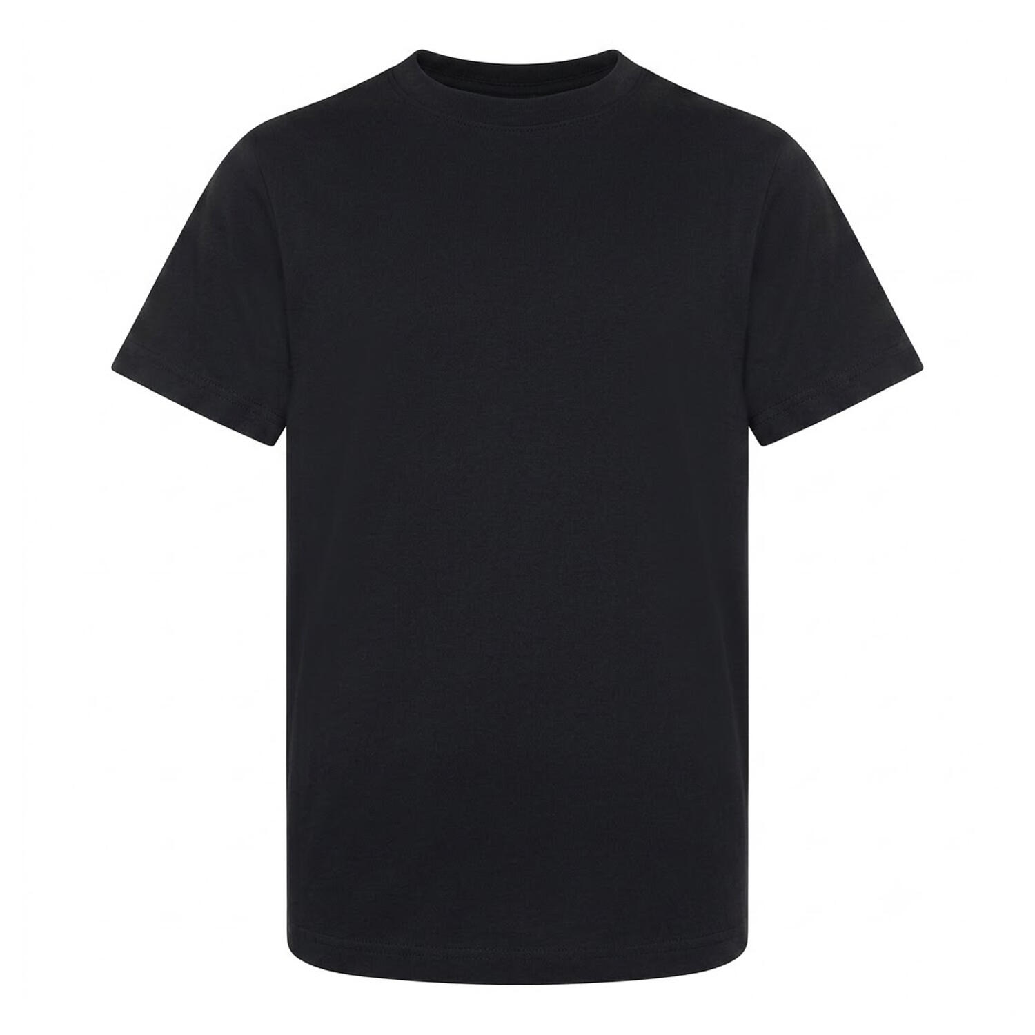 Camiseta Essential Diseño Sólido Niños Pack de 2 Gris, Negro 2/3