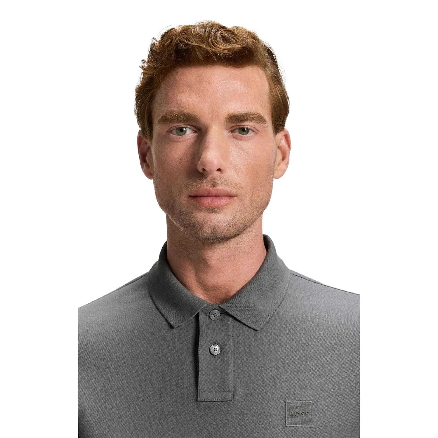 "Passerby" Poloshirt für , Schmal, Langärmlig Herren Grau 4/5